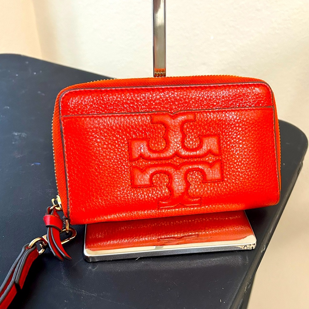 Tory Burch Wallet Wristlet Miller Smartphone Poppy orange